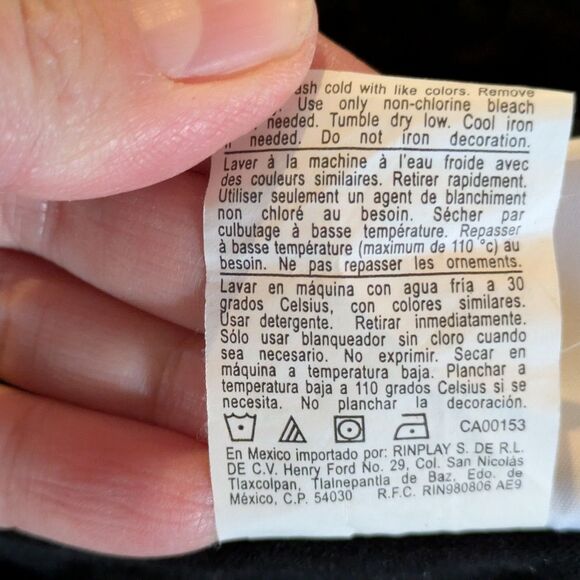 Champion Black Long Sleeve Hooded Shirt, 100% Cotton Mens Xtra Large - Picture 9 of 10